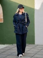 بارانی سورمه ای زنانه