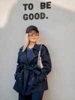 بارانی سورمه ای زنانه